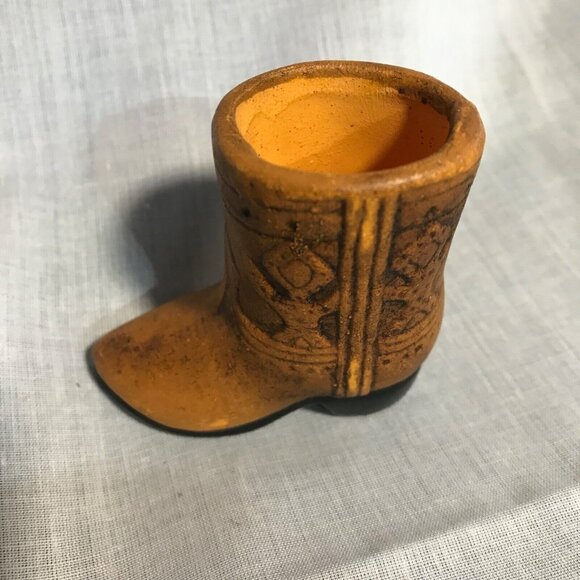 Cowboy Boot Toothpick Holder Decoration Western  2.5 X 2.5" Vintage Rustic - Picture 4 of 9